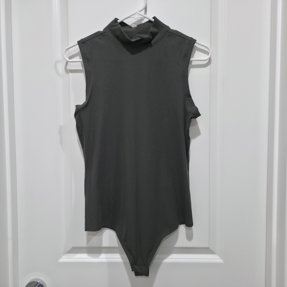 Spanx® Suit Yourself Ribbed Mock Neck Sleeveless Bodysuit